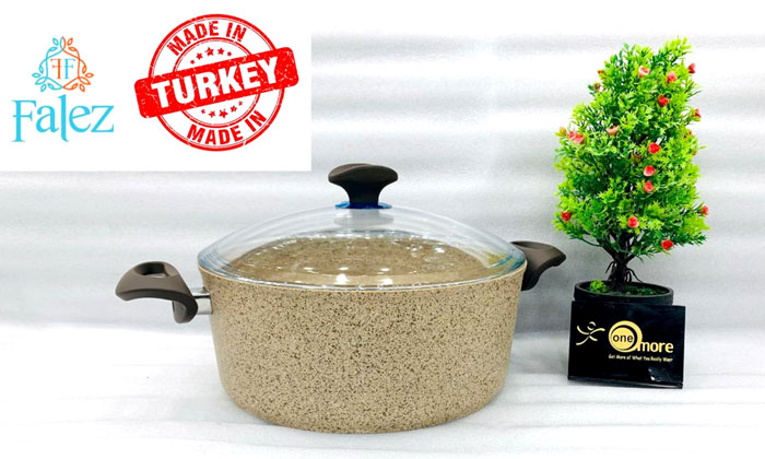 Falez Creamy Granetic Casserole Pot 26cm Turkey