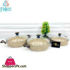 Falez Shallow Granetic 6 Piece Wok Set Turkey