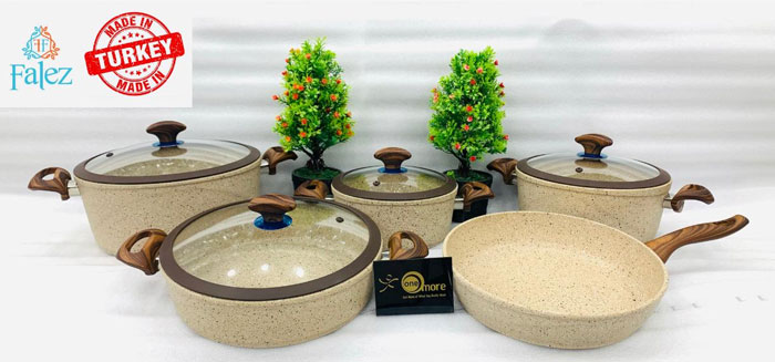 Falez Ultima Granetic 9 Piece Cookware Set Turkey