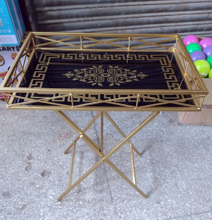 Folding Coffee Table Rectangle With Black 2207-5 4 Folding Coffee Table Rectangle With Black 2207-5