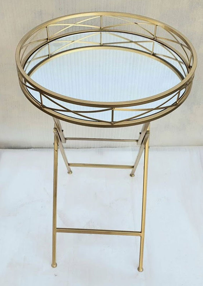 Folding Coffee Table Round Mirror Top 4 Folding Coffee Table Round Mirror Top