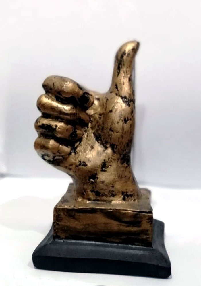 Hand Gesture Desk Statues Finger Sculpture Thumbs Fingers