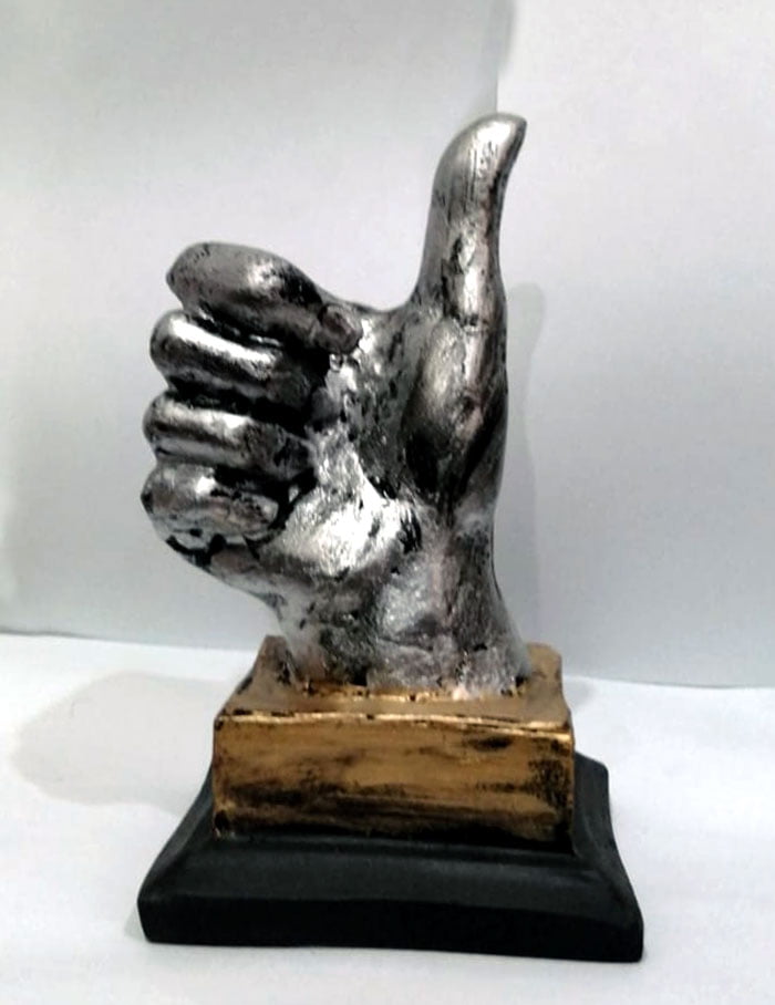 Hand Gesture Desk Statues Finger Sculpture Thumbs Fingers