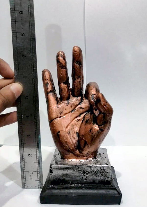 Hand Gesture Desk Statues Finger Sculpture Ok Fingers