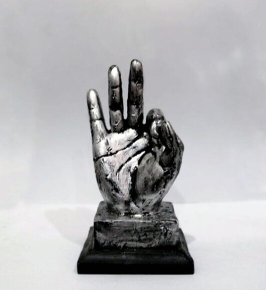 Hand Gesture Desk Statues Finger Sculpture Ok Fingers in Pakistan