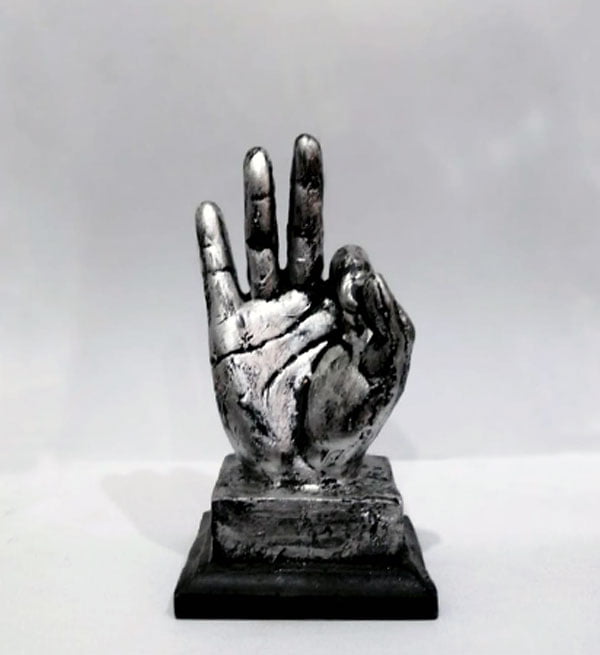 Hand Gesture Desk Statues Finger Sculpture Ok Fingers