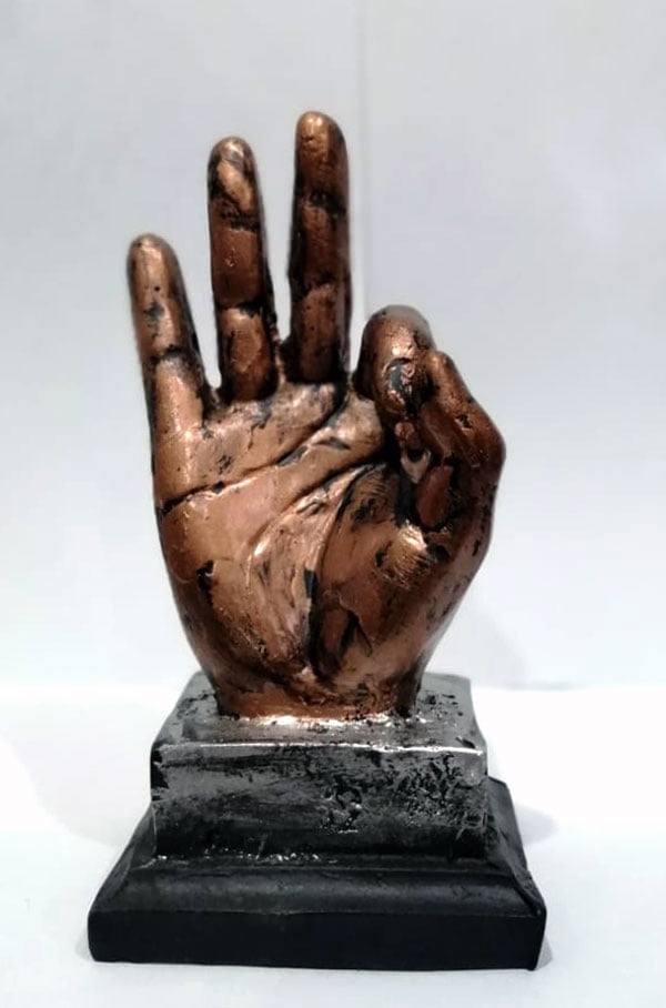 Hand Gesture Desk Statues Finger Sculpture Ok Fingers