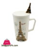 High Quality Ceramic I Love Paris Mug With Spoon One Piece