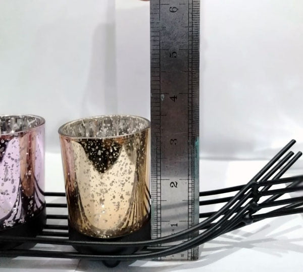 Home Decor 3 Piece Candle Stand With Tray