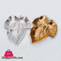 Home Decor Unbreakable Leaf AB Aluminum Tray One Piece