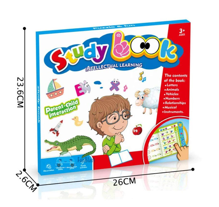 Interactive Children Book -Musical English Educational Phonetic Learning Book For 3 + Year Kids, Boys, Toddlers (Multicolor)