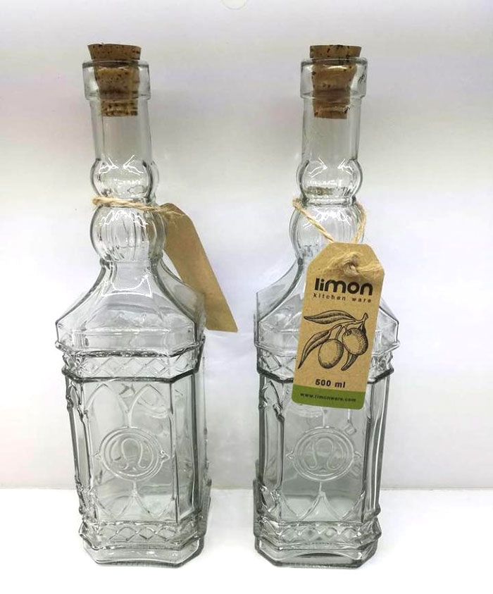 Limon Glass Bottle 1890 ( 500 Ml ) Iran Made