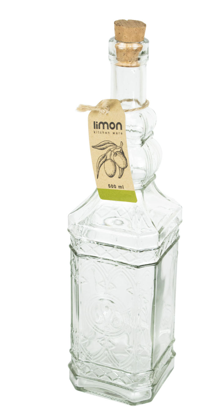 Limon Glass Bottle 1890 ( 500 Ml ) Iran Made