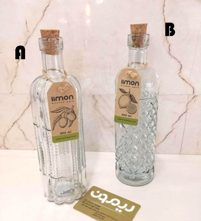 Limon 500 Ml Glass Bottle Iran Made