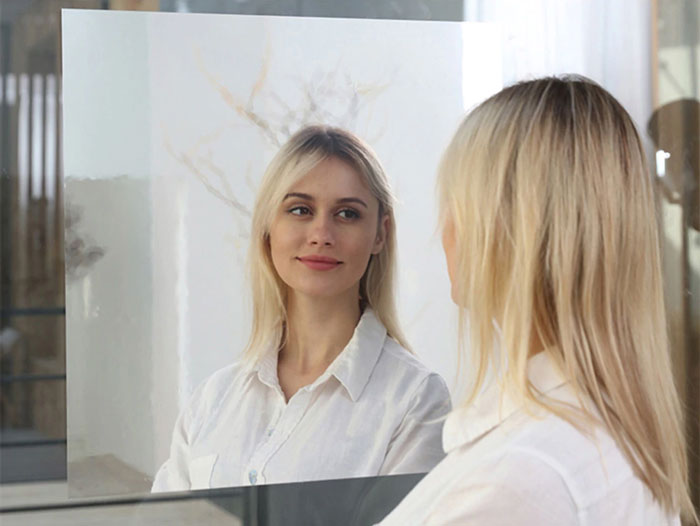  Mirror Wall Sticker Rectangle Self Adhesive Room Decor Stick On Art Sticker Mirror Art Design Mural Poster Home Decor Size 50 X 100 Cm