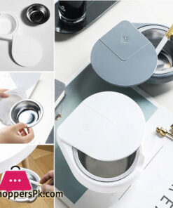 New Invisible Ashtray Cigrate Bag Holder Storage Rack Hidden Ashtray with Lid Stainless Steel Under The Table Kitchen Home Desk Bathroom Accessories