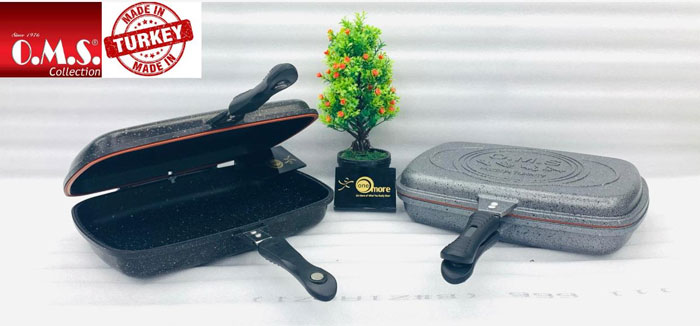 Oms Granite Double Sided Grill Pan 36-Cm Turkey Made