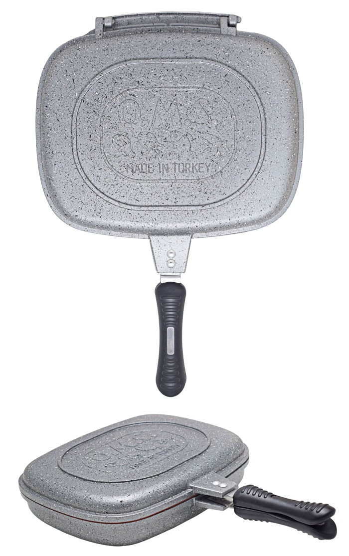 Oms Granite Double Sided Grill Pan 36-Cm Turkey Made