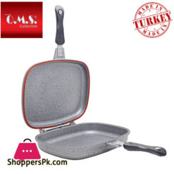 OMS Granite Double Sided Grill Pan 36-CM Turkey Made