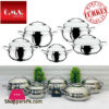 Oms Stainless Steel Commercial Professional Cookware Stock Pot Set 10 Piece Set 1008 Turkey Made 2 Oms Stainless Steel Commercial Professional Cookware Stock Pot Set 10 Piece Set 1008 Turkey Made