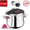 OMS, Stainless Steel Matic Pressure Cooker Button Lock 5 Liter Turkey Made