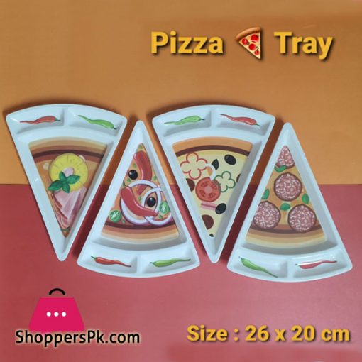 Plastic Pizza Slice Tray 26 x 20 CM