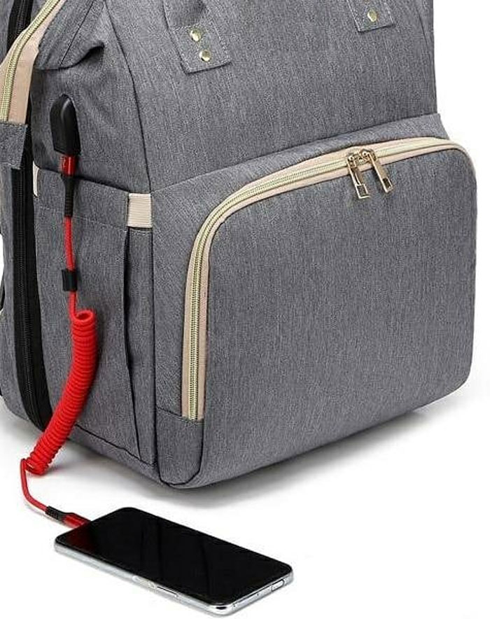 Portable Mummy Bag Folding Crib Multifunctional Large Capacity Traveling Bag For Mother And Baby