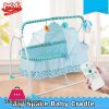 Primi Electric Baby Cradle Smart Electric Infant Swing Baby Swing Bed Big Space 100 x 55 cm Mosquito Net Bluetooth Baby Rocker