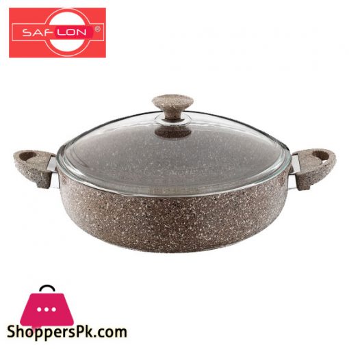 Saflon Granitline Karai Shallow Pot 26-CM - 3.50 liter SF8626GR Turkey Made