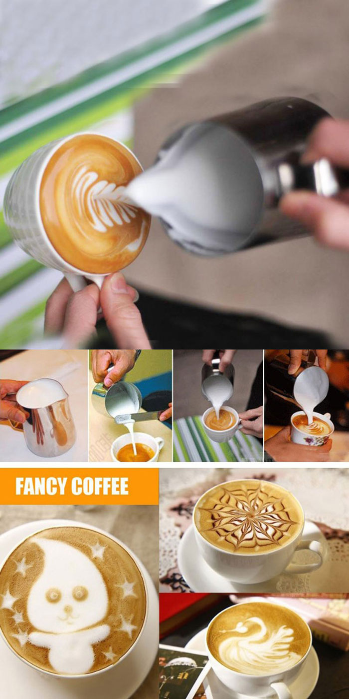Stainless Steel Kitchen Coffee Frothing Milk Tea Latte Jug 1500-Ml 4 Stainless Steel Kitchen Coffee Frothing Milk Tea Latte Jug 1500-Ml