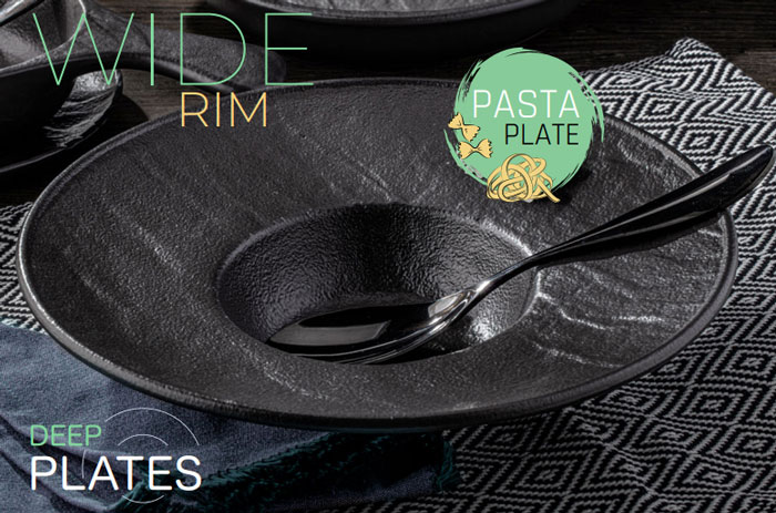 Wilmax Slatestone Deep Plate 10.5 Inch 250 Ml Wl-661116-A