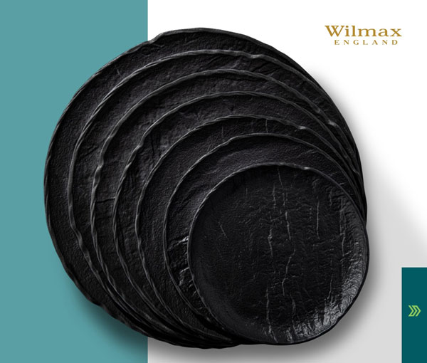 Wilmax Slatestone Round Plate 8 Inch Wl-661124-A
