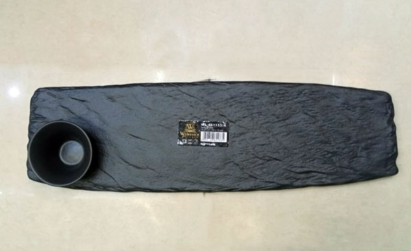 Wilmax Slatestone Serving Dish 16.5 X 5 Inch | 42 X 13 Cm Wl-661133-A