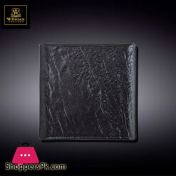 Wilmax SlateStone Square Plate 8.5 x 8.5 Inch WL-661106-A