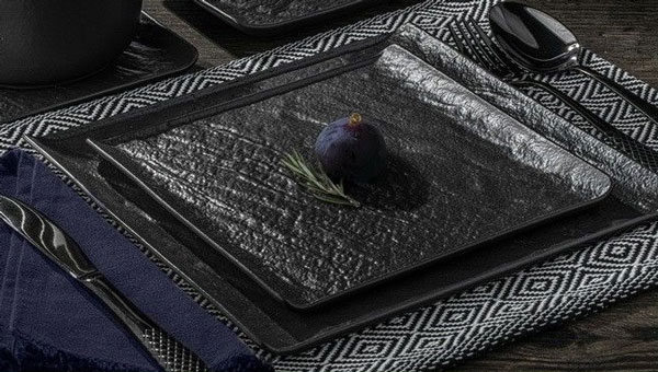 Wilmax Slatestone Square Plate 8.5 X 8.5 Inch Wl-661106-A