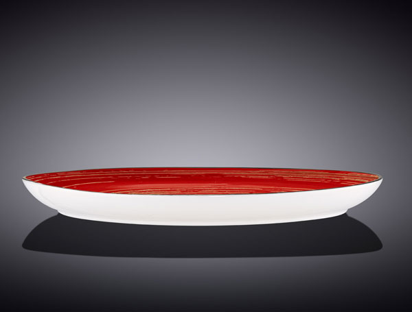 Wilmax Fine Porcelain Stone Shape Dish 13 X 9.75 Inch Wl-669242-A