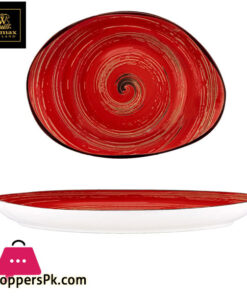 Wilmax Fine Porcelain Stone Shape Dish 13 x 9.75 Inch WL-669242-A