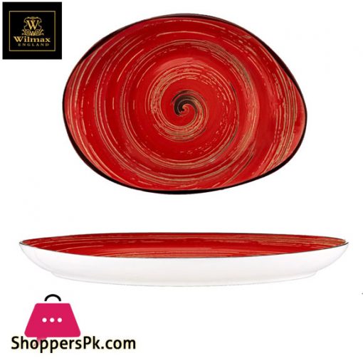 Wilmax Fine Porcelain Stone Shape Dish 13 x 9.75 Inch WL-669242-A