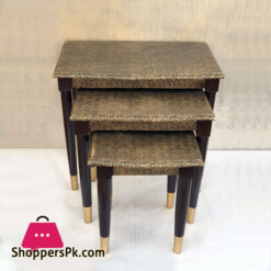 Wood Nesting Table Set of 3