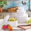 Ziba Sazan Plastic Food Container Bowl Set with Lid of 4 Iran Made