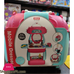 Mobile dresser Kids Pretend Play Dresser Table Cute for Girls toy lil princess