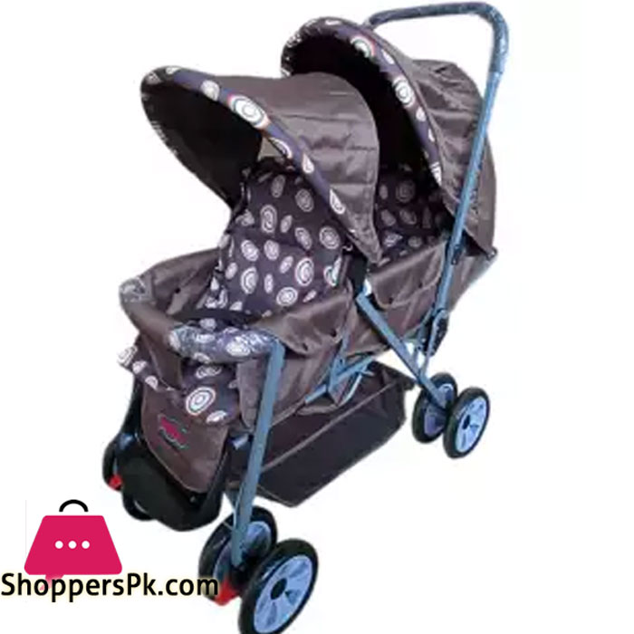Folding Double 2 Seat Twins Baby Trolley Front And Back Tandem Stroller