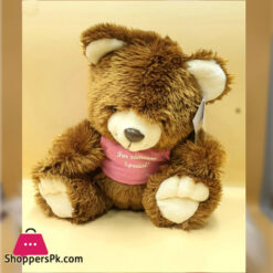 ZIQI Teddy Bear Brown lilac Pink 12 Inch