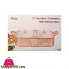 BR16002 Rose Gold TWIN 13 inch Rectangle Casserole
