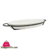 Brilliant Oval Plate With Iron Stand 13 Inches BR0049