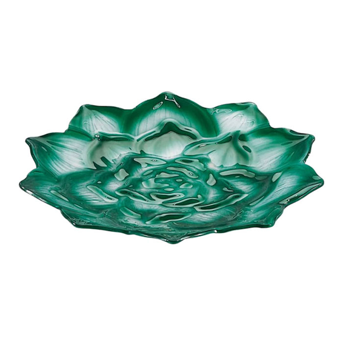 Solesaca Glass Rose Shape Serving Dish