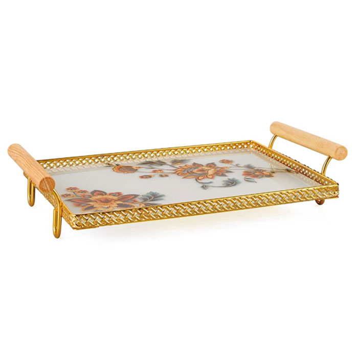 Solecasa Golden Frame Tray With Handle 4 Solecasa Golden Frame Tray With Handle