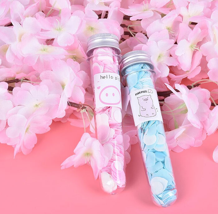 1Tube Foaming Flower Paper Soap Slice Travel Outdoor Portable Body Washing Bath Soap Slice Case For Cleaning Tube Container 1 - Pcs