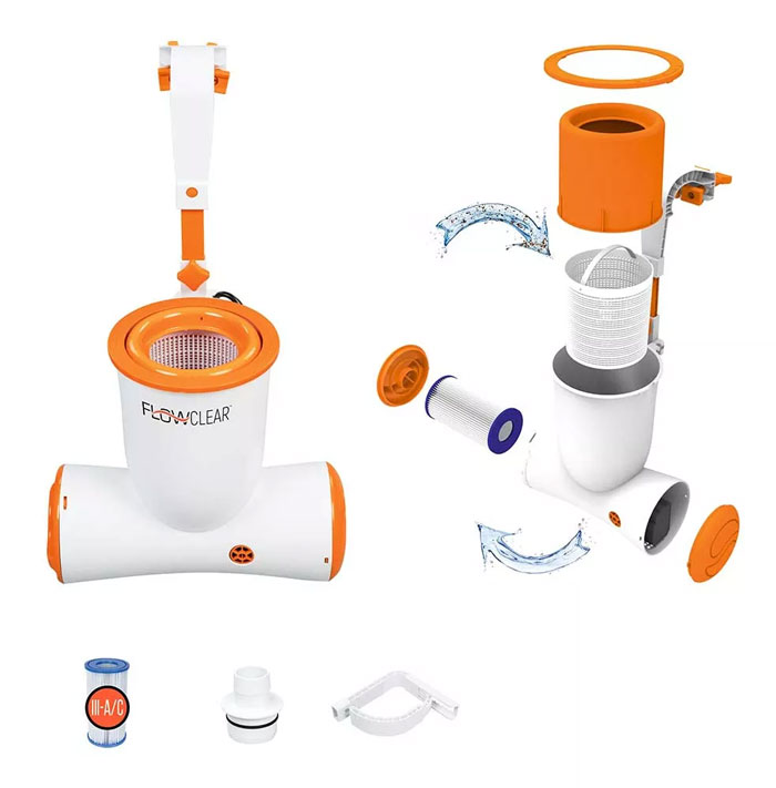 Bestway Flowclear Skimatic Skimmer Cartridge Filter Pump For Above Ground Pools - 58469