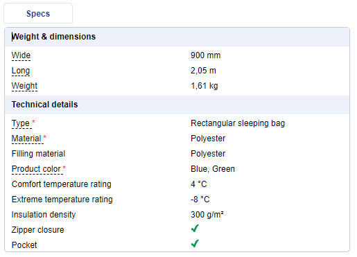 Bestway Pavillo Evade 5 Sleeping Bag, 68101